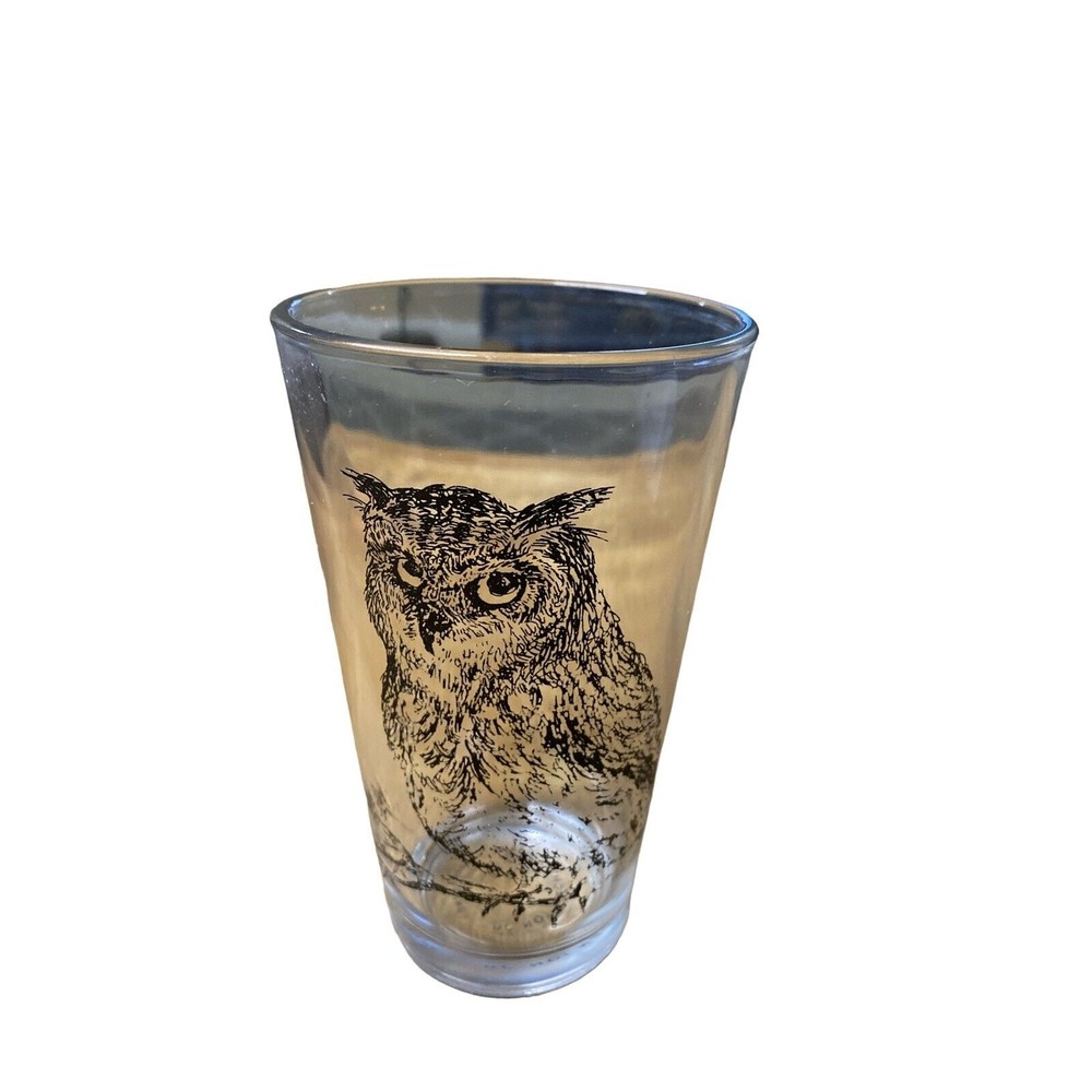 Earthbound Owl Pint Drinking Glass